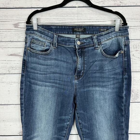 Judy Blue Jeans Womens 31 Straight Slim Fit Stretch High Rise Casual Minimalist - Picture 2 of 16
